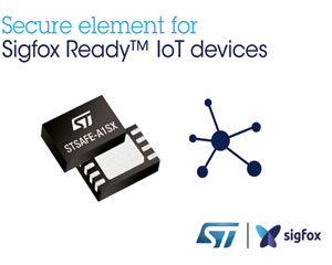 ST, 시그폭스와 산업 및 컨슈머 디바이스 제조사 위한 플러그앤플레이 IoT 보안 확대